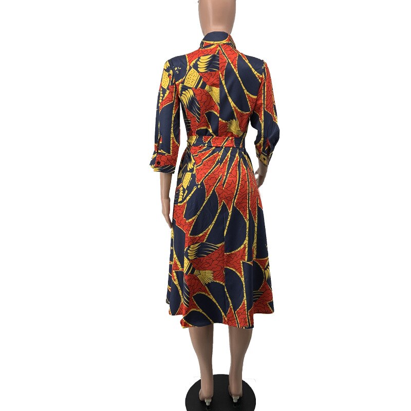 Dashiki Print Ankara Shirt Dress