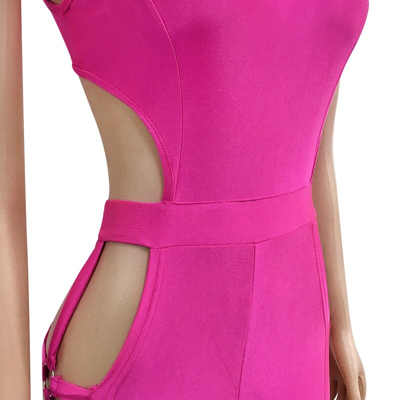 Bodycon Backless Hollow Out Jumpsuit