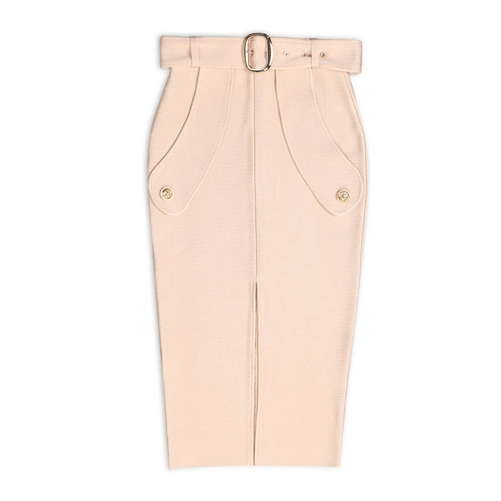 High Waist Bandage Midi Pencil Skirts