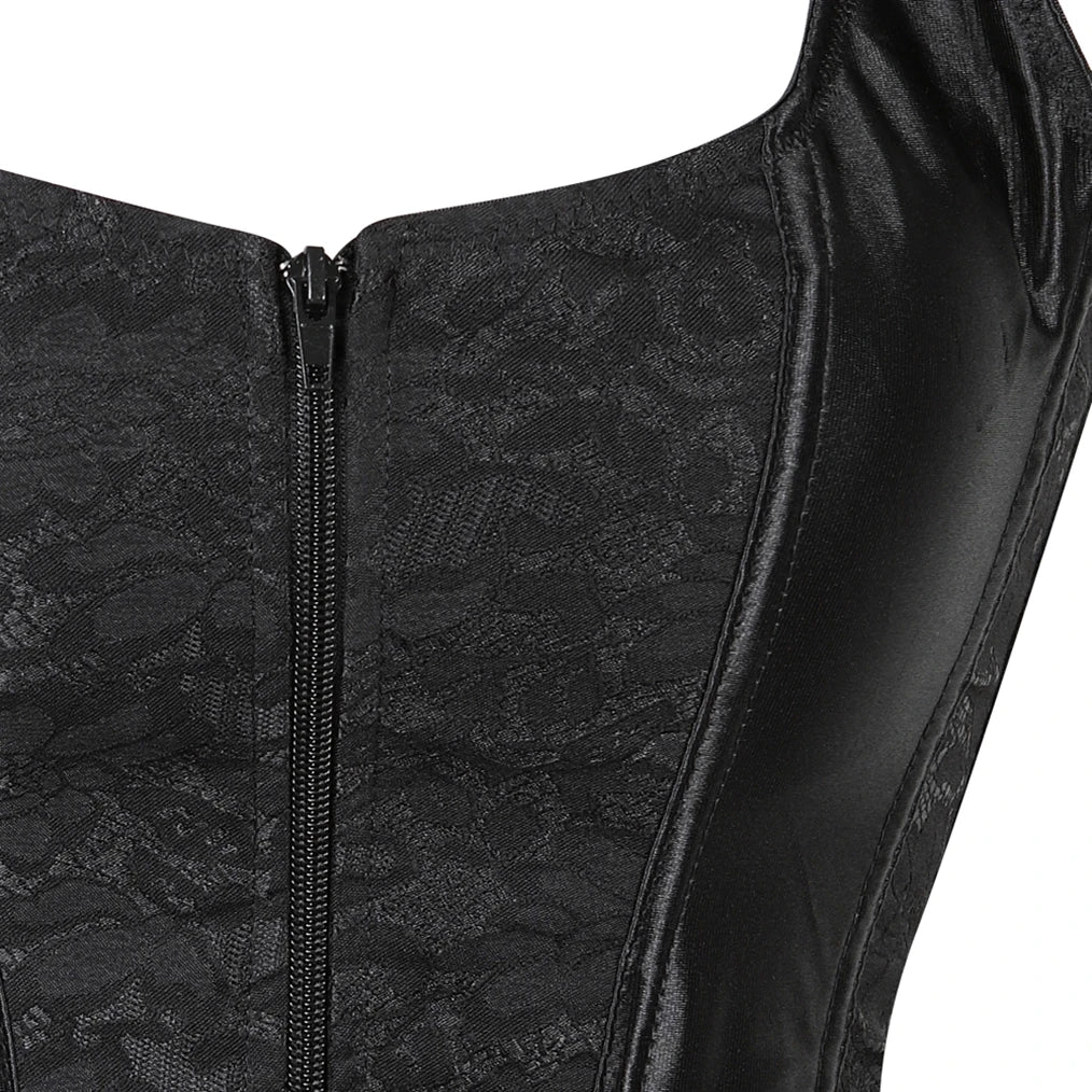 Gothique Zipper Corsets with Straps