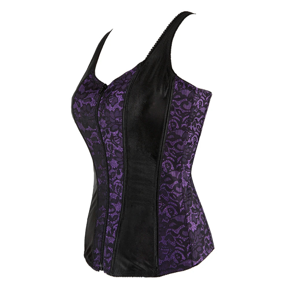 Gothique Zipper Corsets with Straps