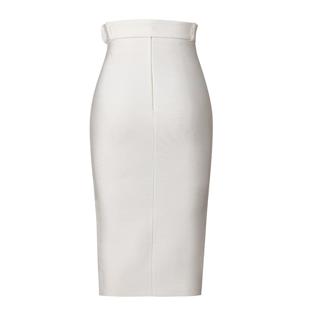 High Waist Bandage Midi Pencil Skirts