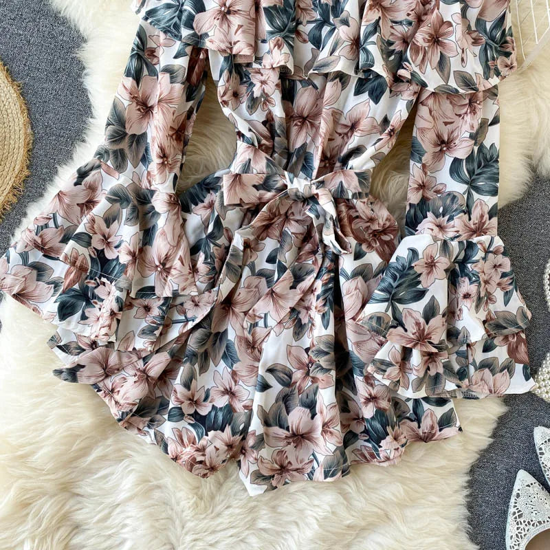 off shoulder bodysuit flared sleeves jumpsuit