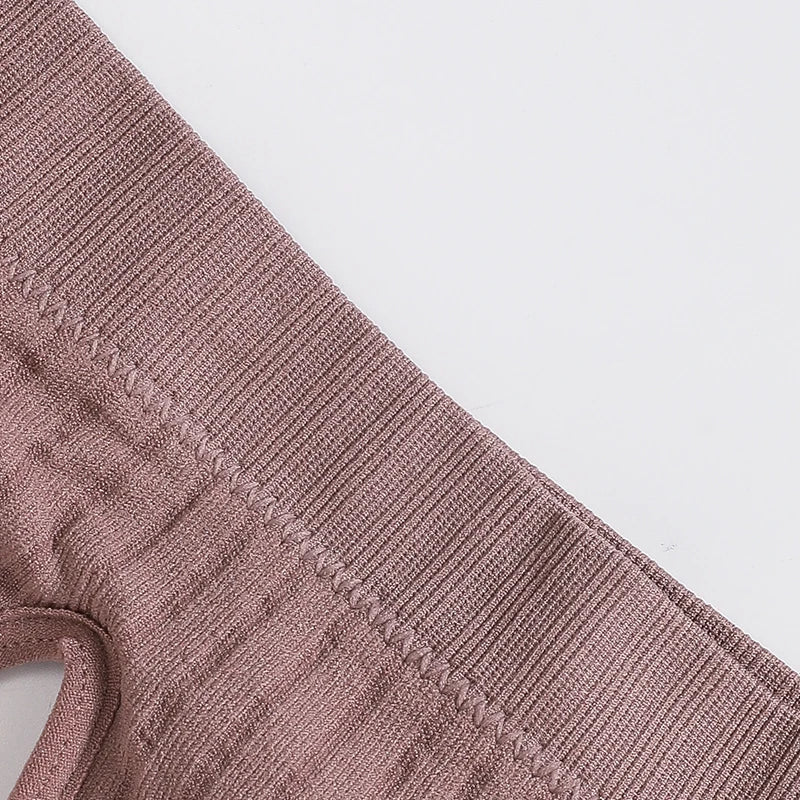 Seamless Bras For Women Sports Ribbed Bra Deep V Neck Female Brassiere