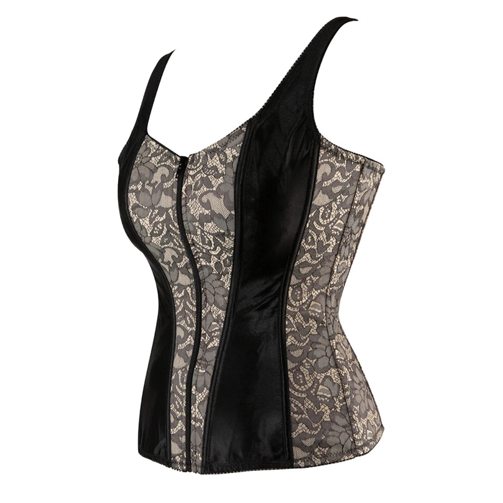 Gothique Zipper Corsets with Straps
