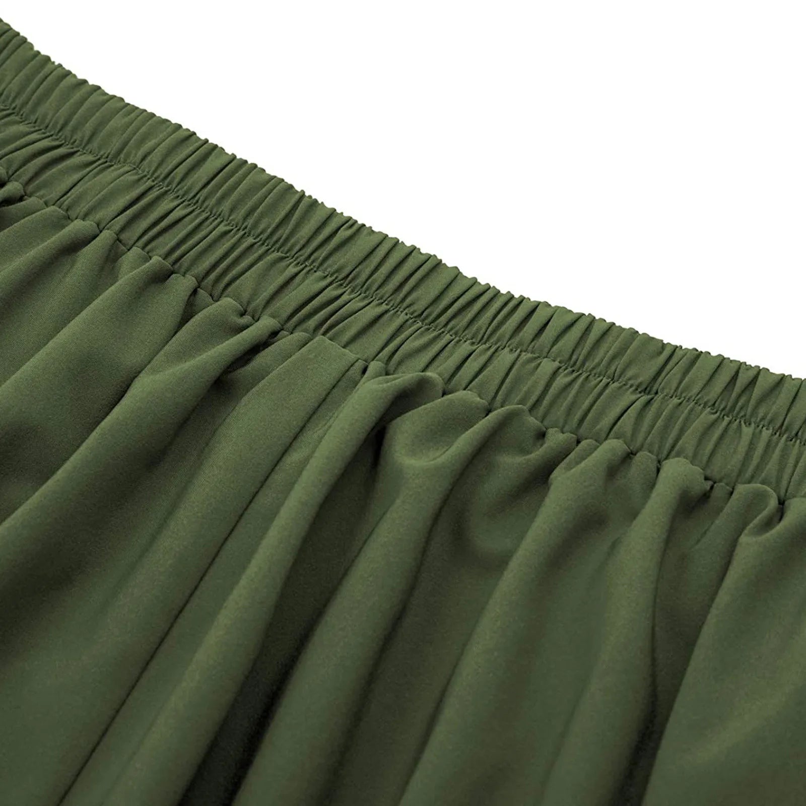 Vintage Casual A- Line Skirt With Pockets Elastic High Waist Long Pleated Gothic Skirt