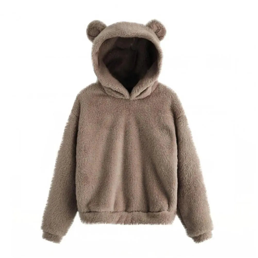 Autumn Winter Long Sleeve Rabbit Ear Hood Sweatshirt Hoodie