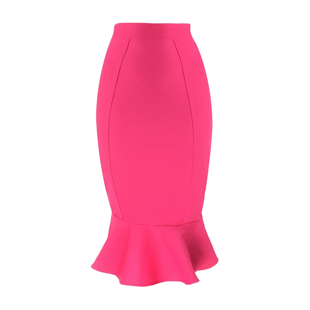 Bandage Mermaid Pleated Vintage Skirt