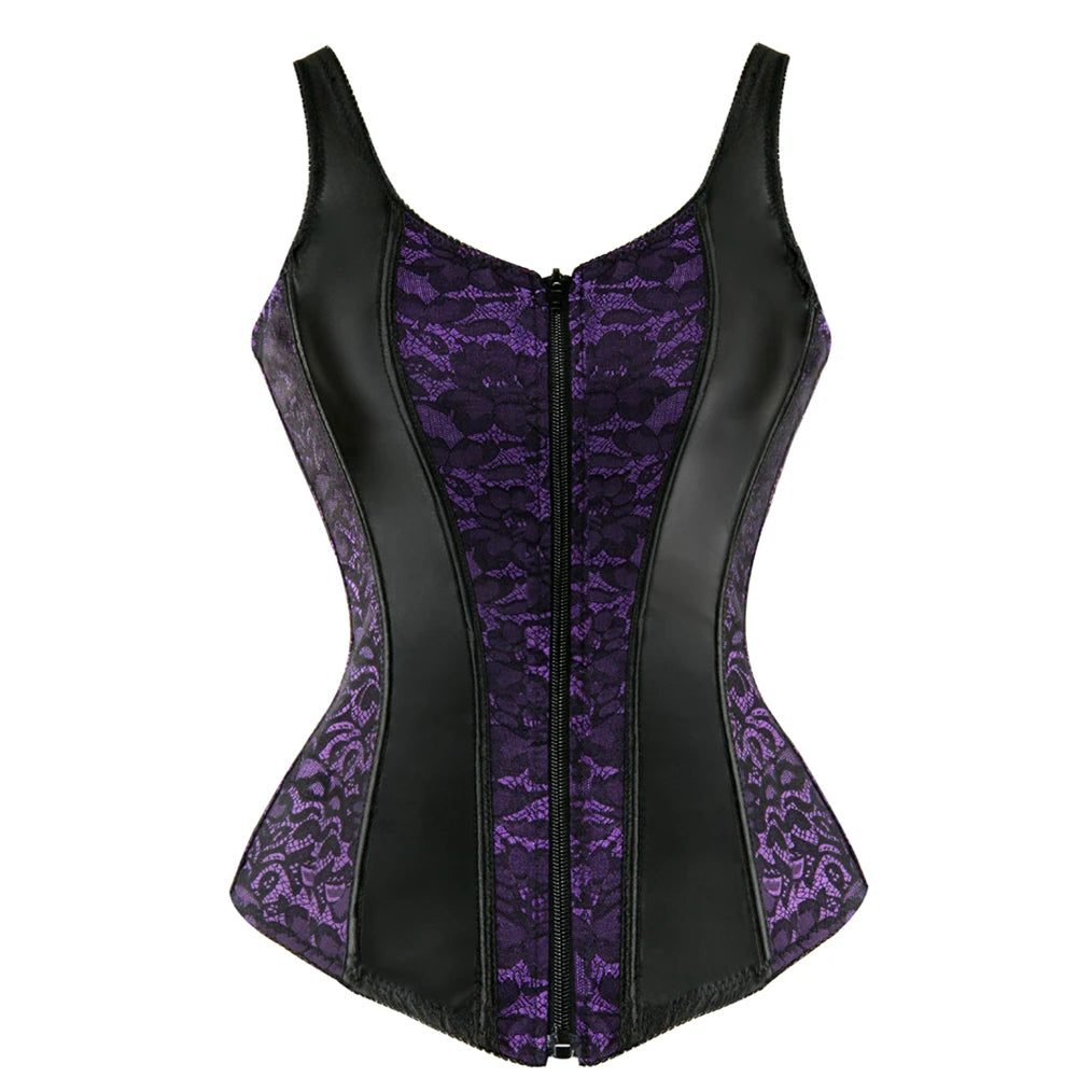 Gothique Zipper Corsets with Straps