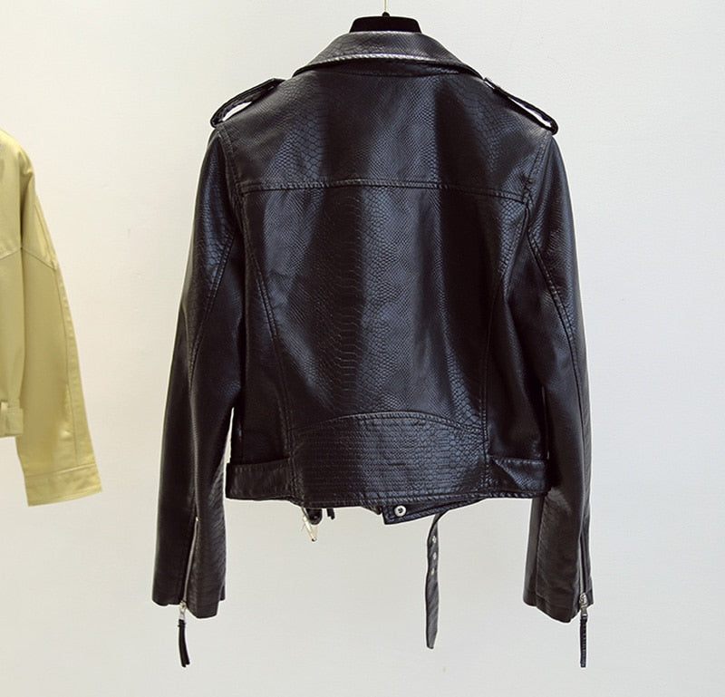 Faux Leather Biker Jacket