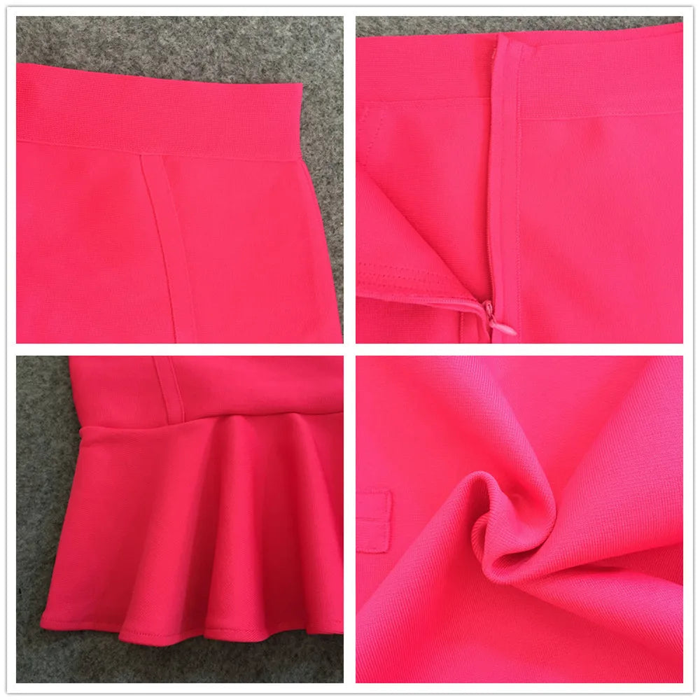 Bandage Mermaid Pleated Vintage Skirt