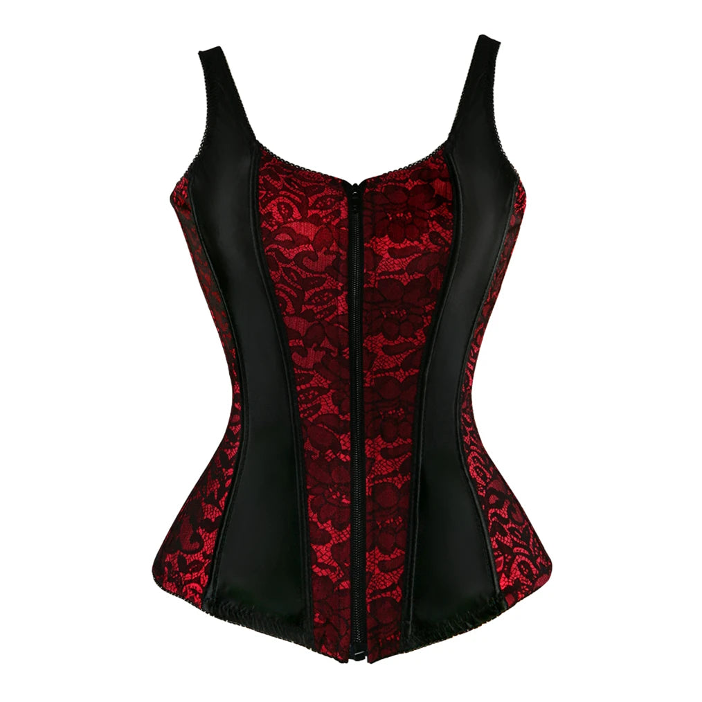 Gothique Zipper Corsets with Straps