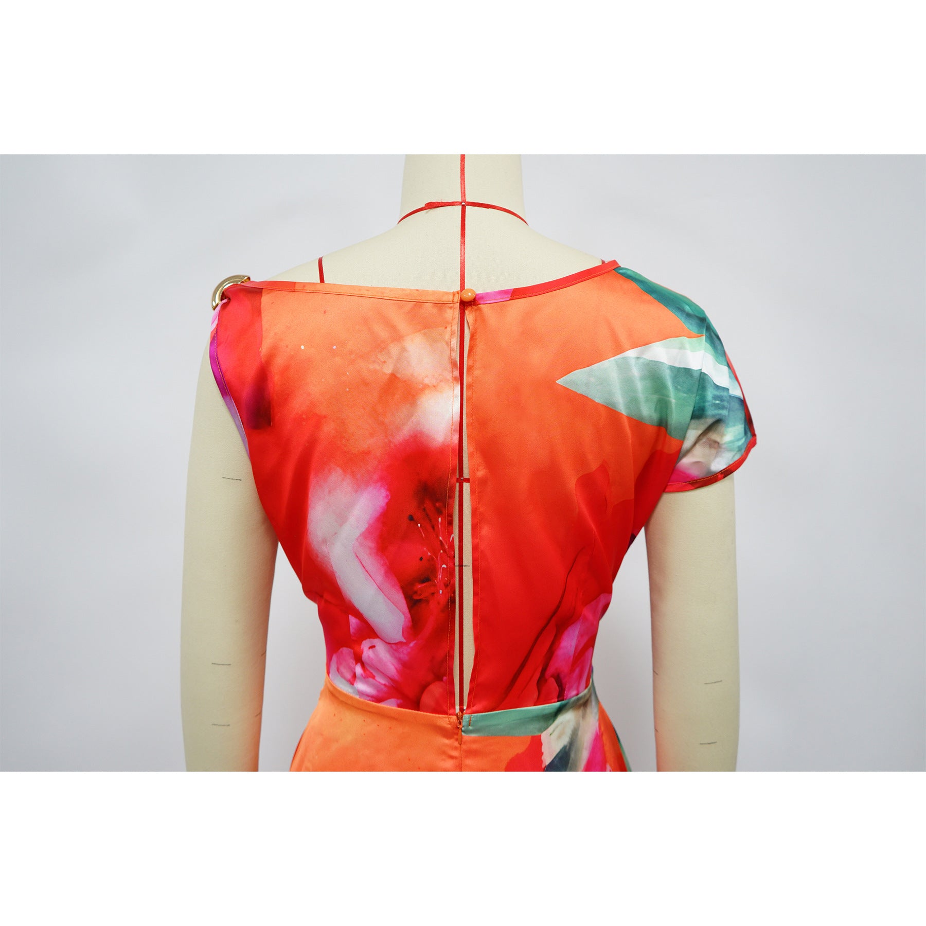 Tie Dye Print Beach Sleeveless V-neck Sashes Playsuits