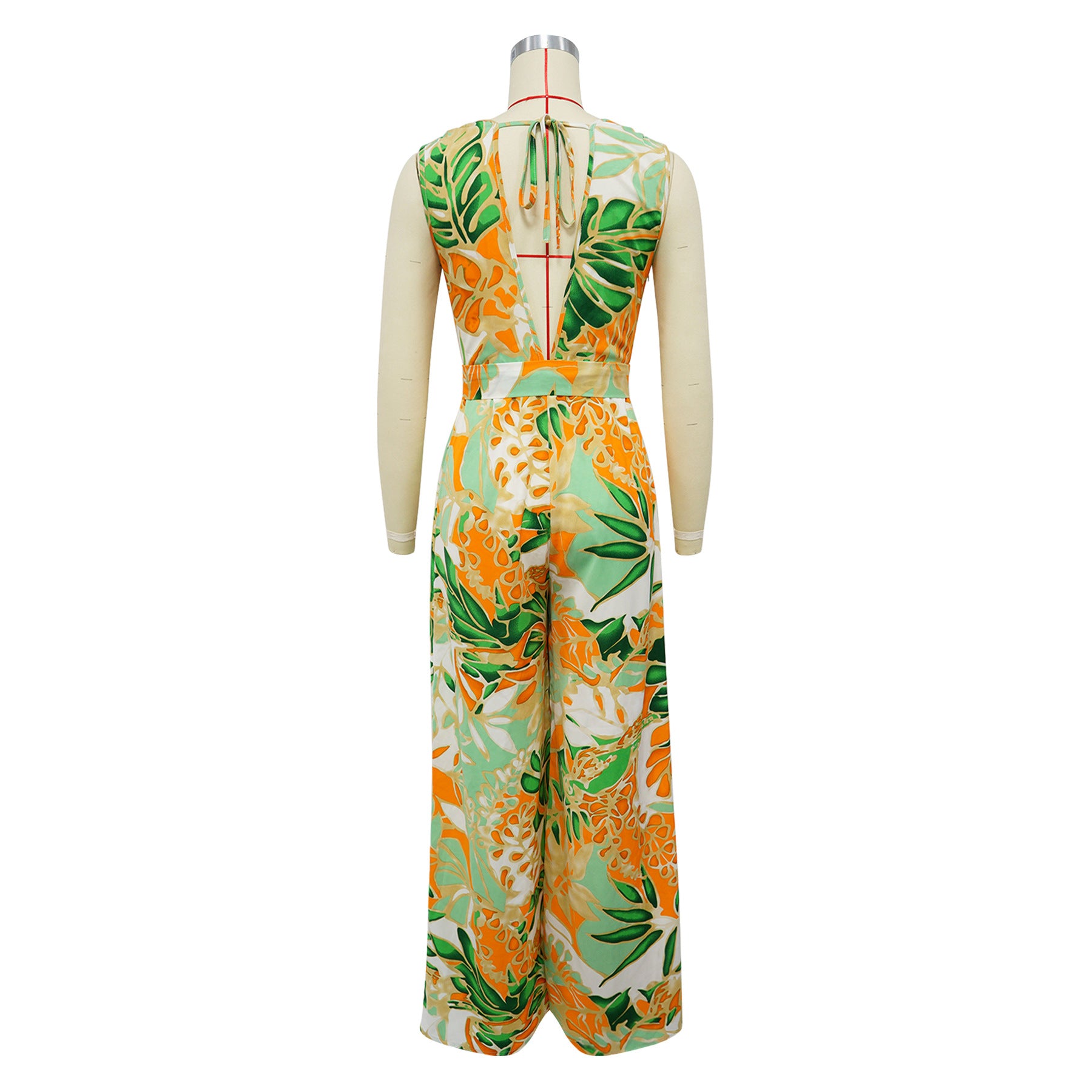Sleeveless Satin Jumpsuits