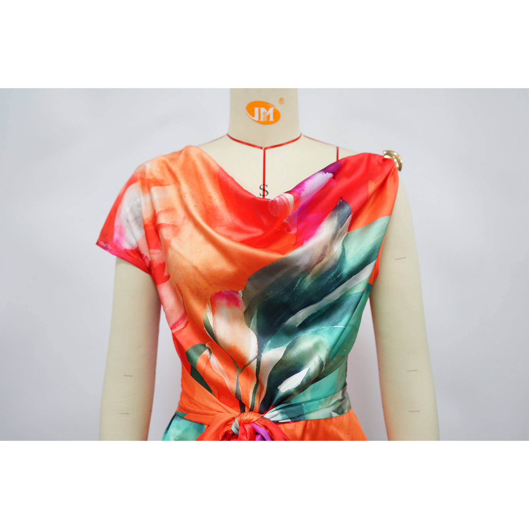 Tie Dye Print Beach Sleeveless V-neck Sashes Playsuits