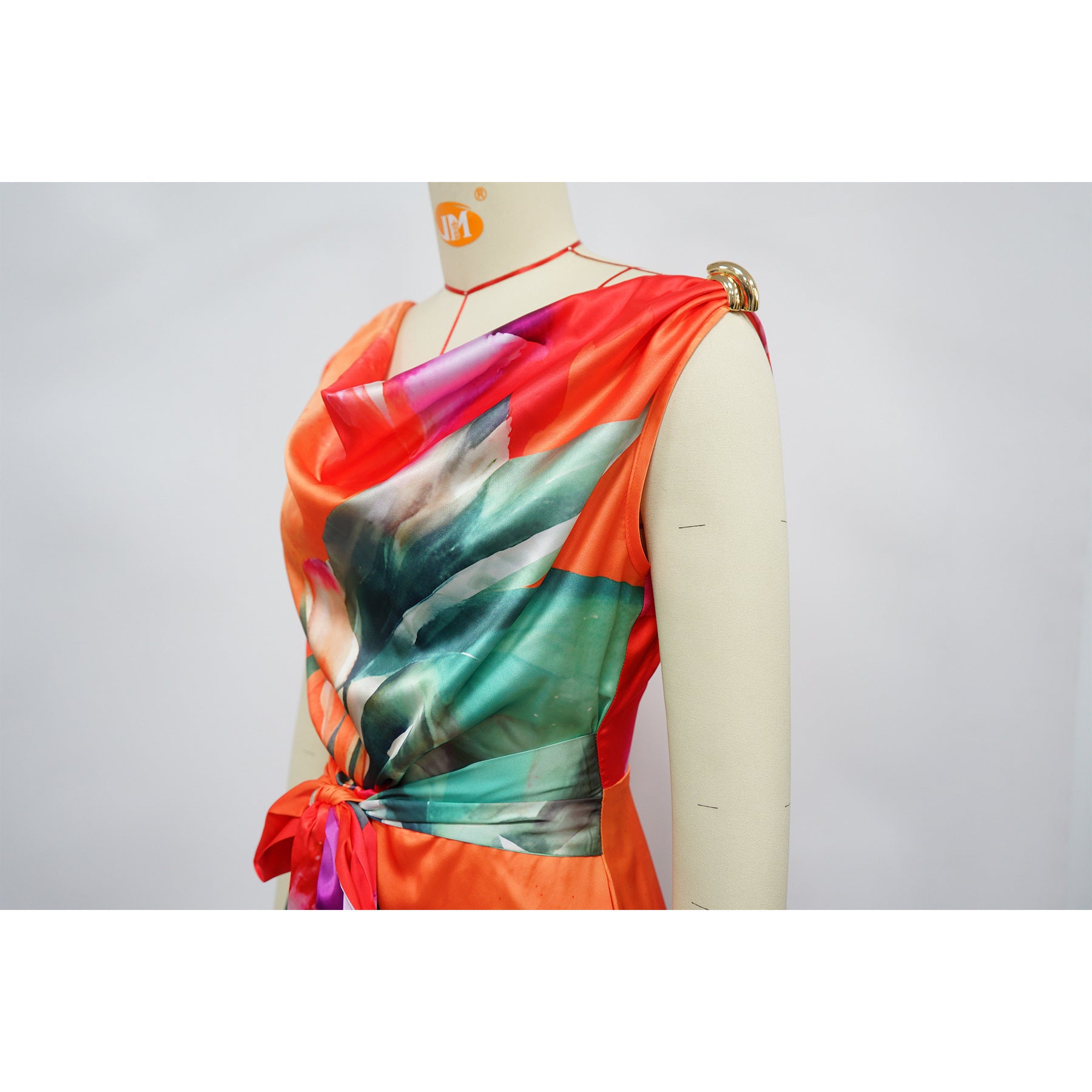 Tie Dye Print Beach Sleeveless V-neck Sashes Playsuits