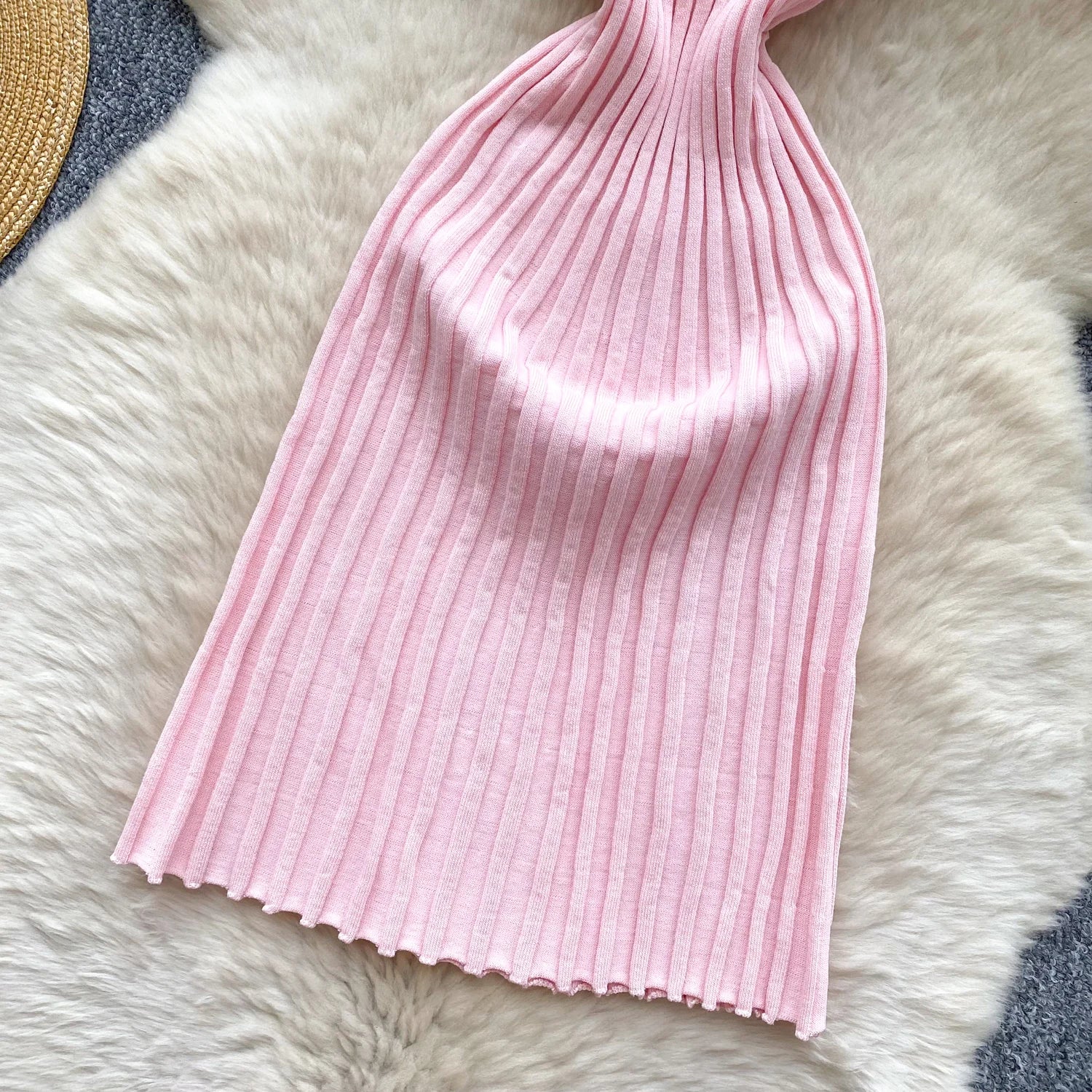 Vintage Sleeveless Elastic French Style Dress
