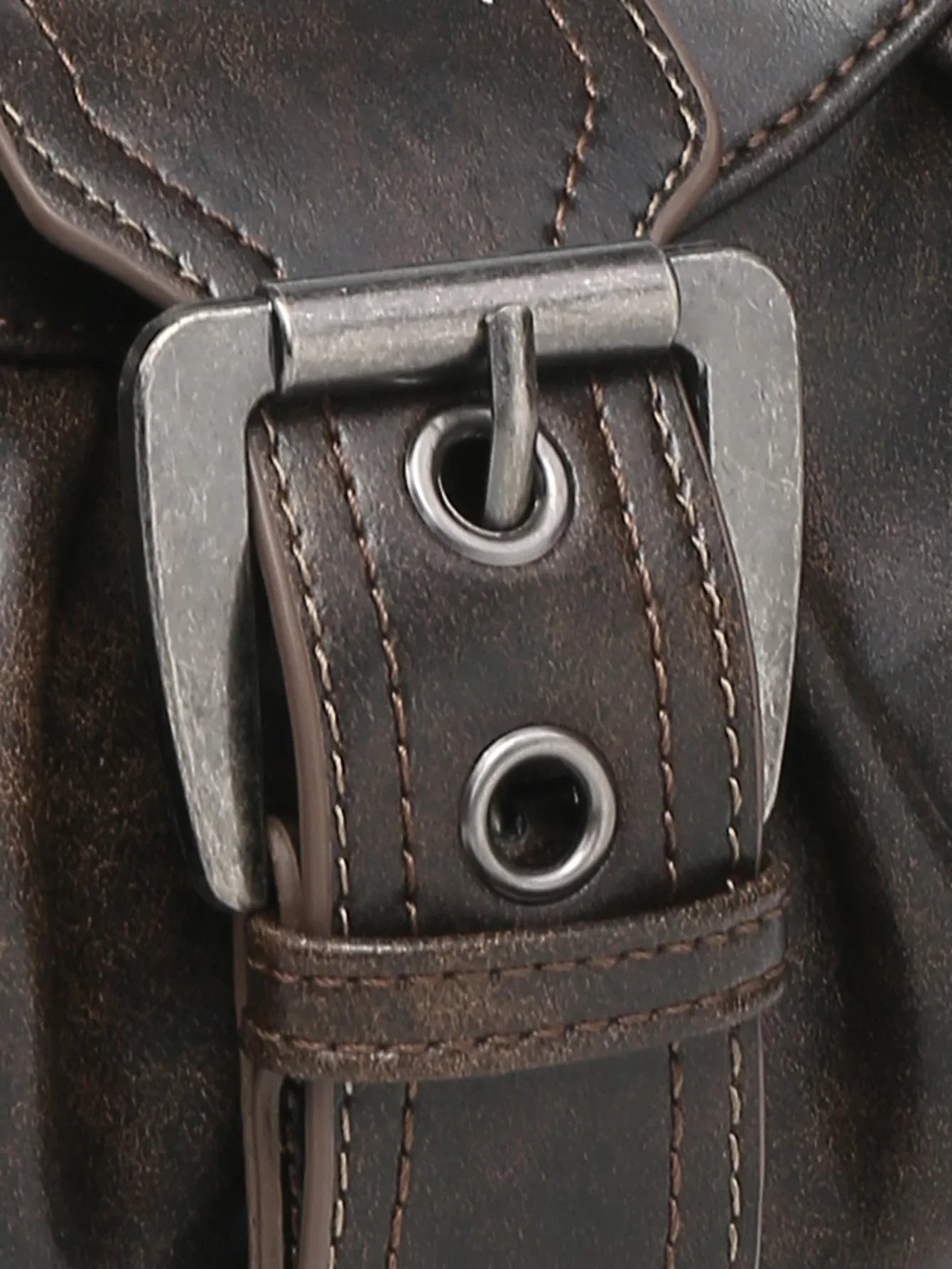 Vintage Leather Y2K Retro Rivet Belt Shoulder Handbag