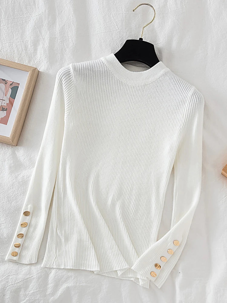 casual autumn winter o-neck chic sweater