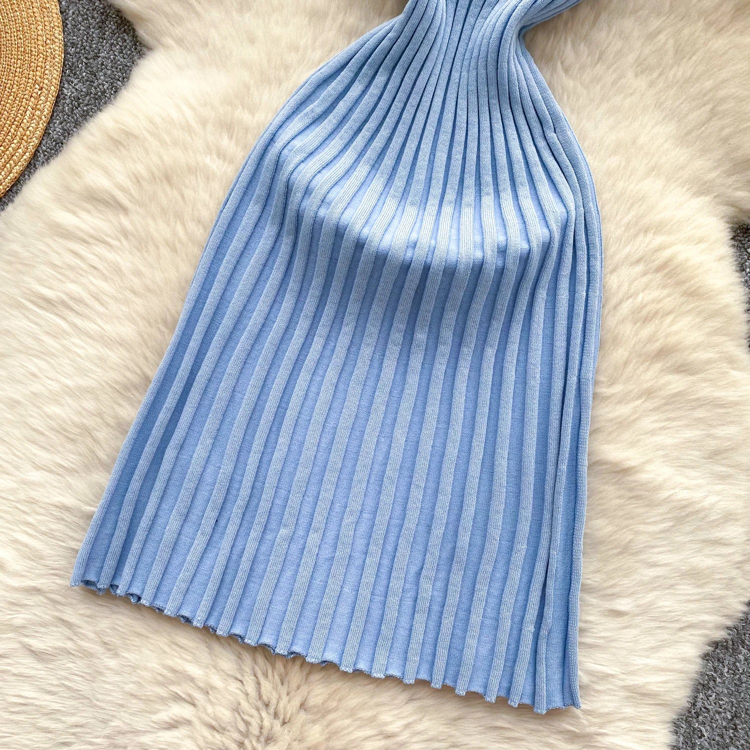 Vintage Sleeveless Elastic French Style Dress