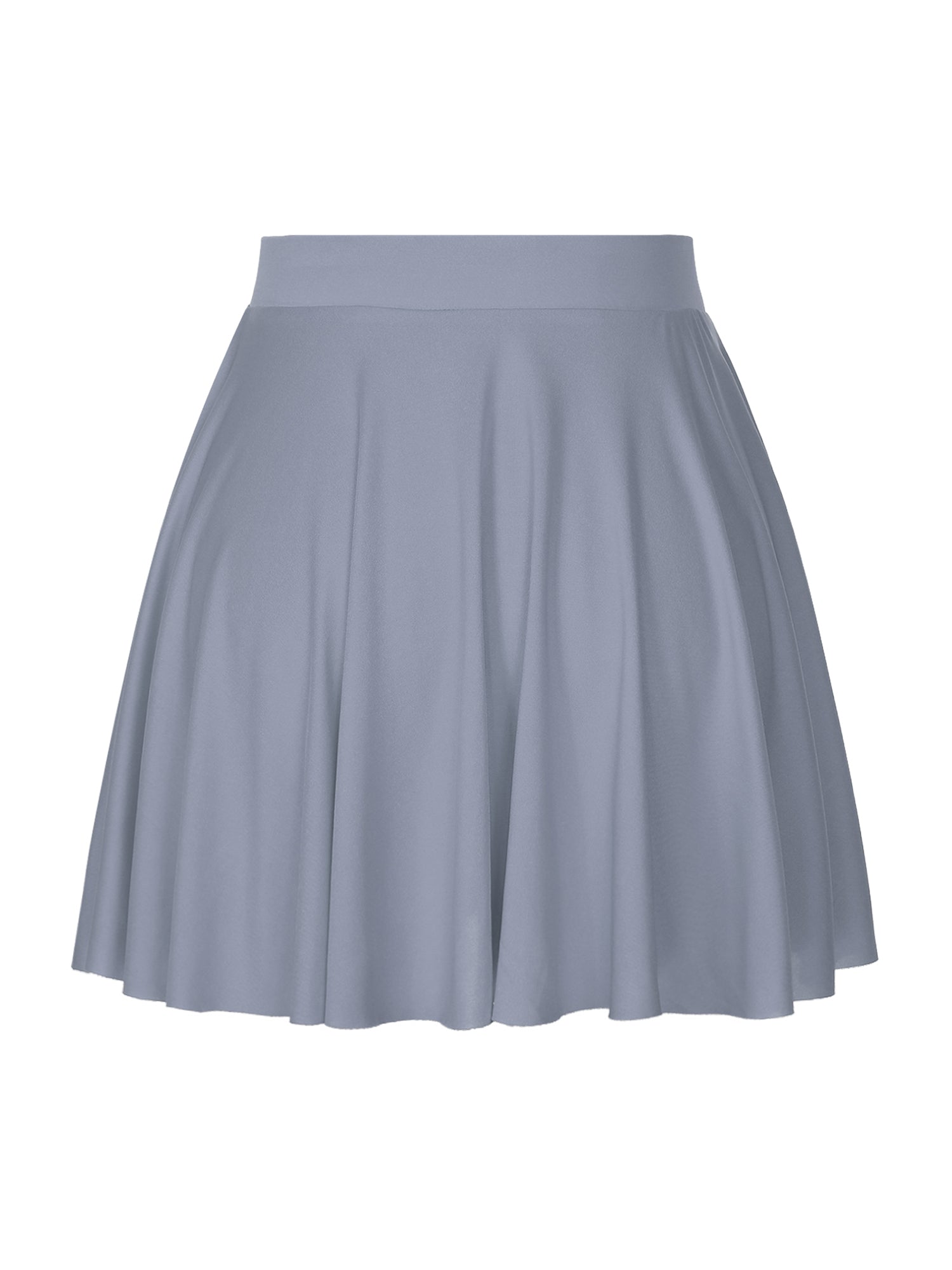 Elastic Waistband Flared Ruffles Skirts
