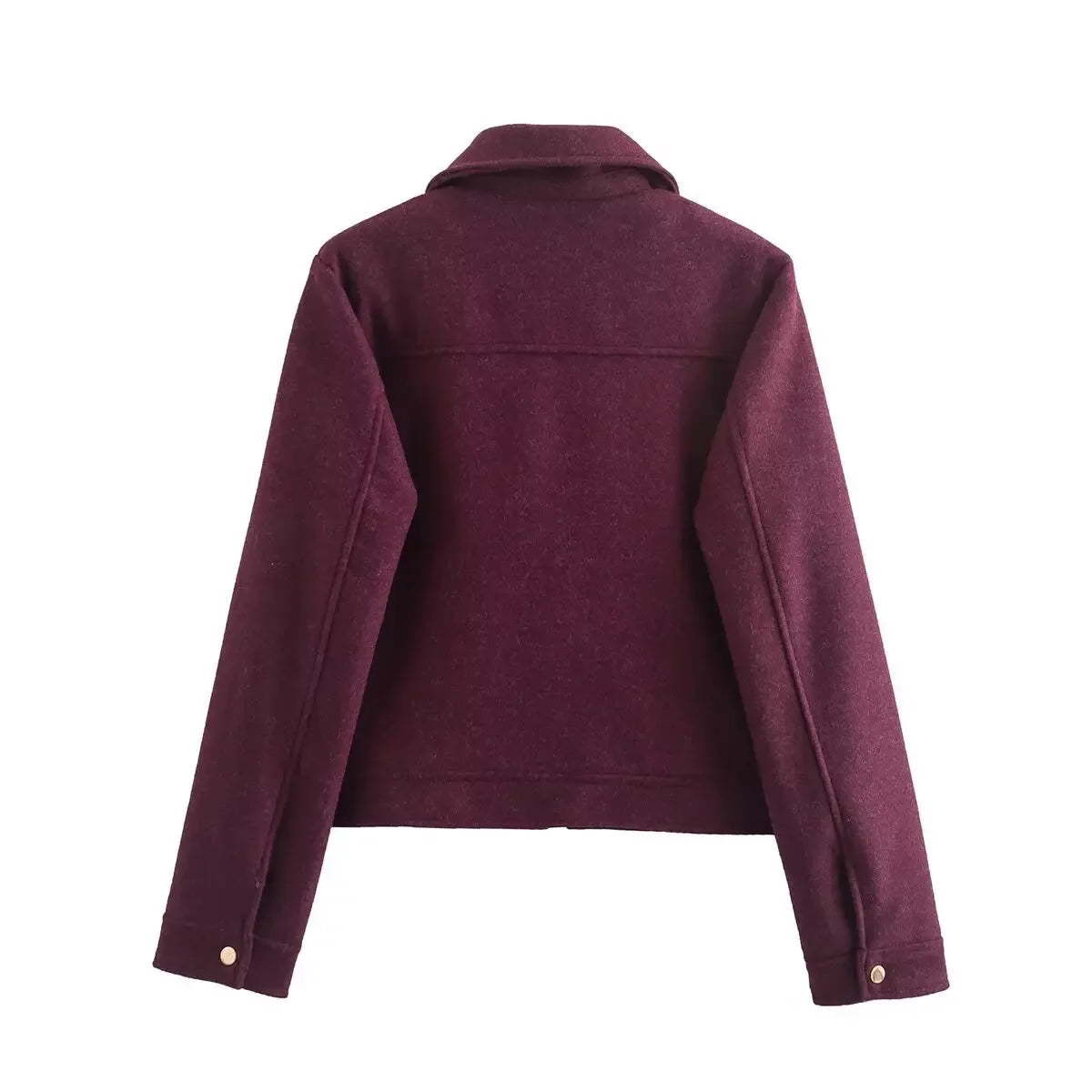 Casual Soft Tweed Zipper Jacket