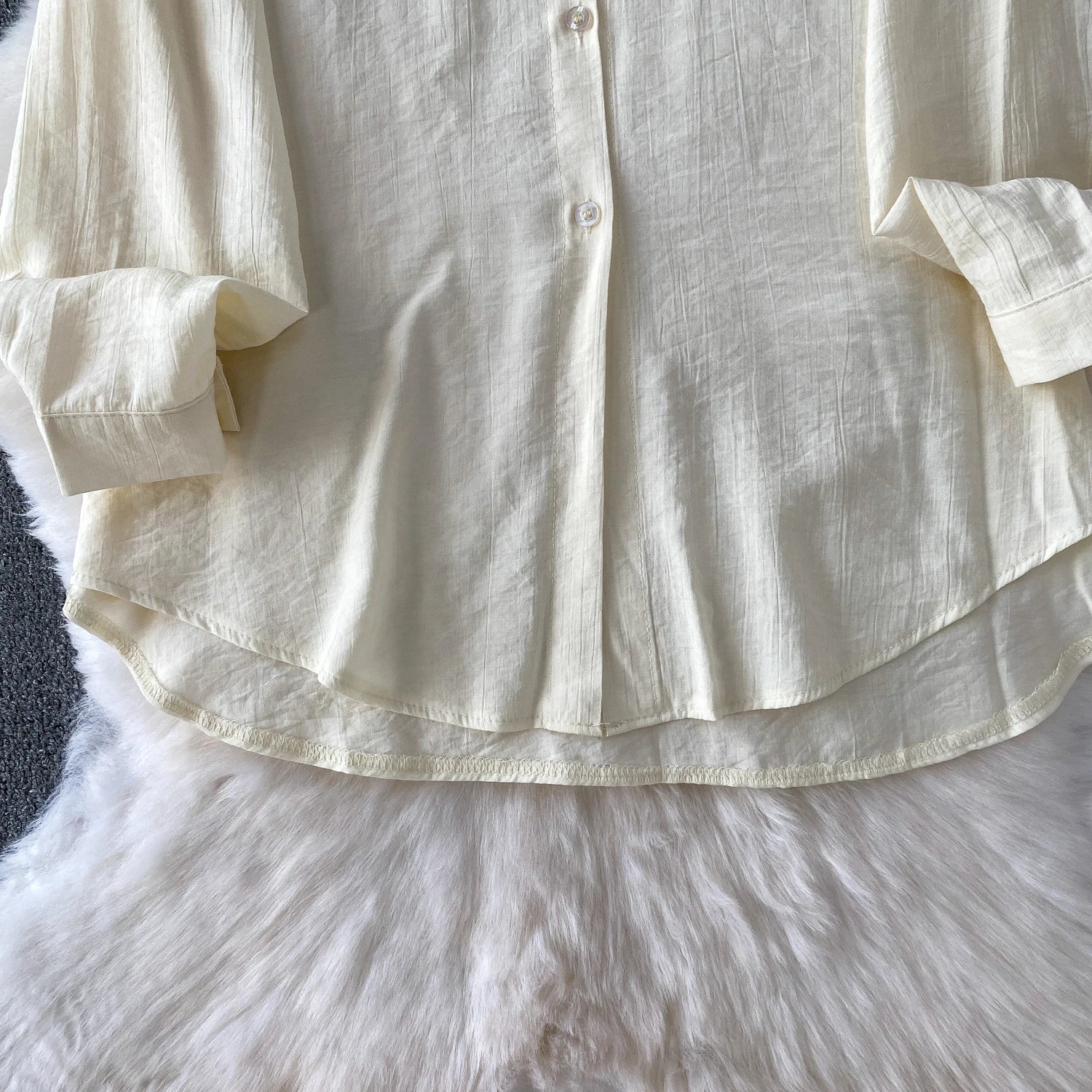 Casual shirt And Wide Leg Pants Two Piece Set