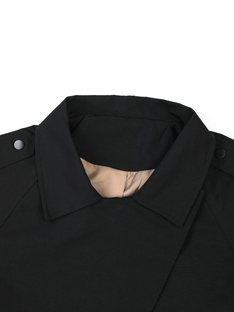 Long Sleeve Loose Fit Windbreaker Trench Coat