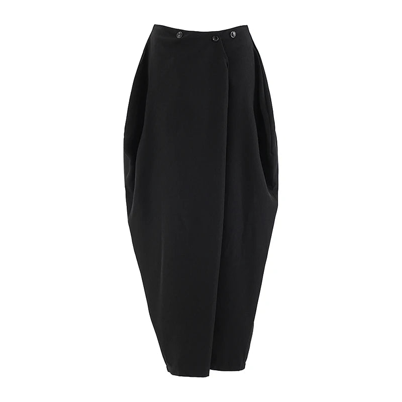 High Waist Irregular Shaped Elegant Midi Half-body Skirt