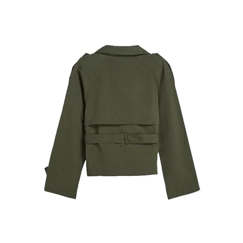 Autumn Long Sleeve Double Breasted Trench Coat