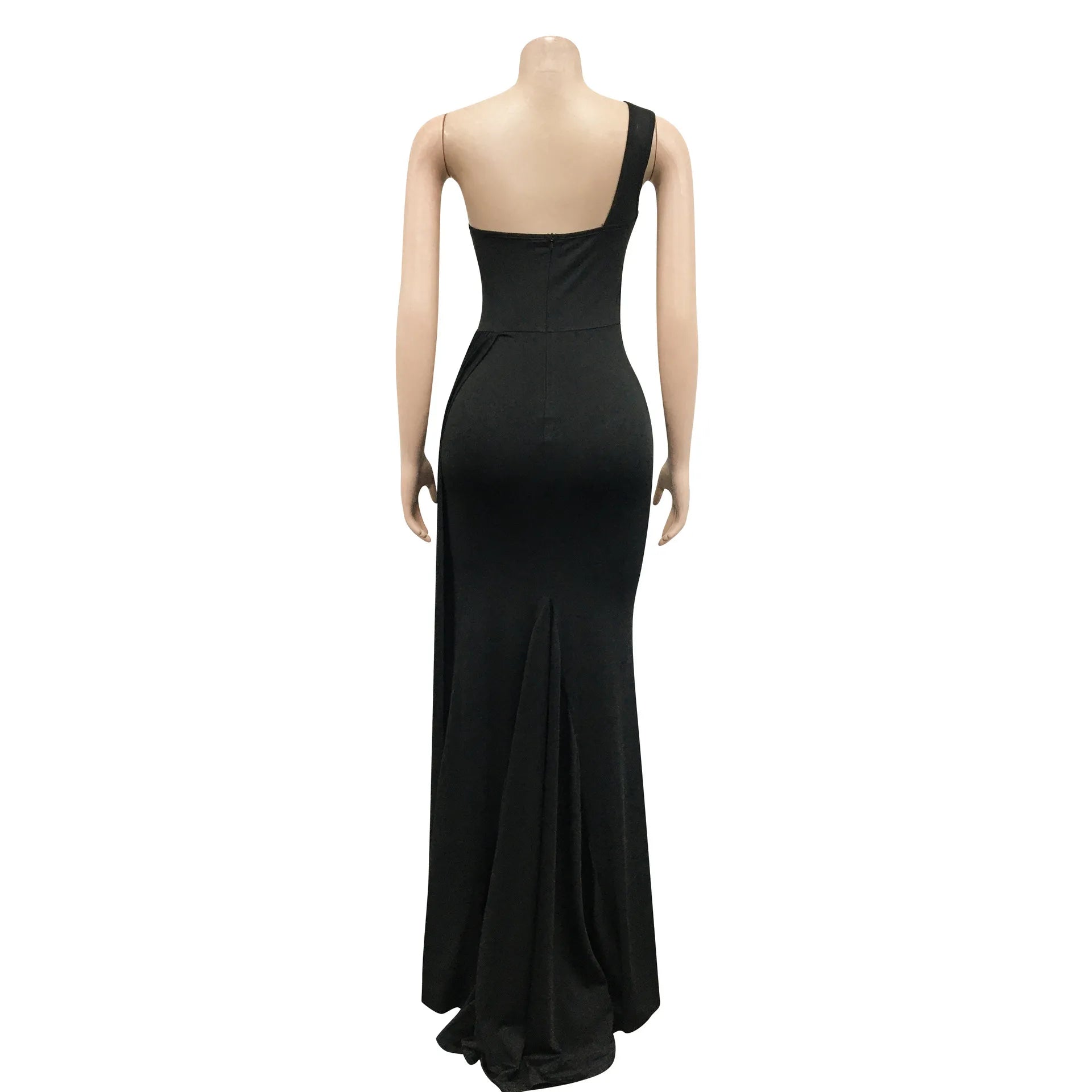 Elegant Sleeveless One Shoulder Long Maxi Formal Dresses