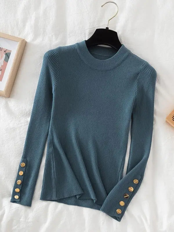 casual autumn winter o-neck chic sweater