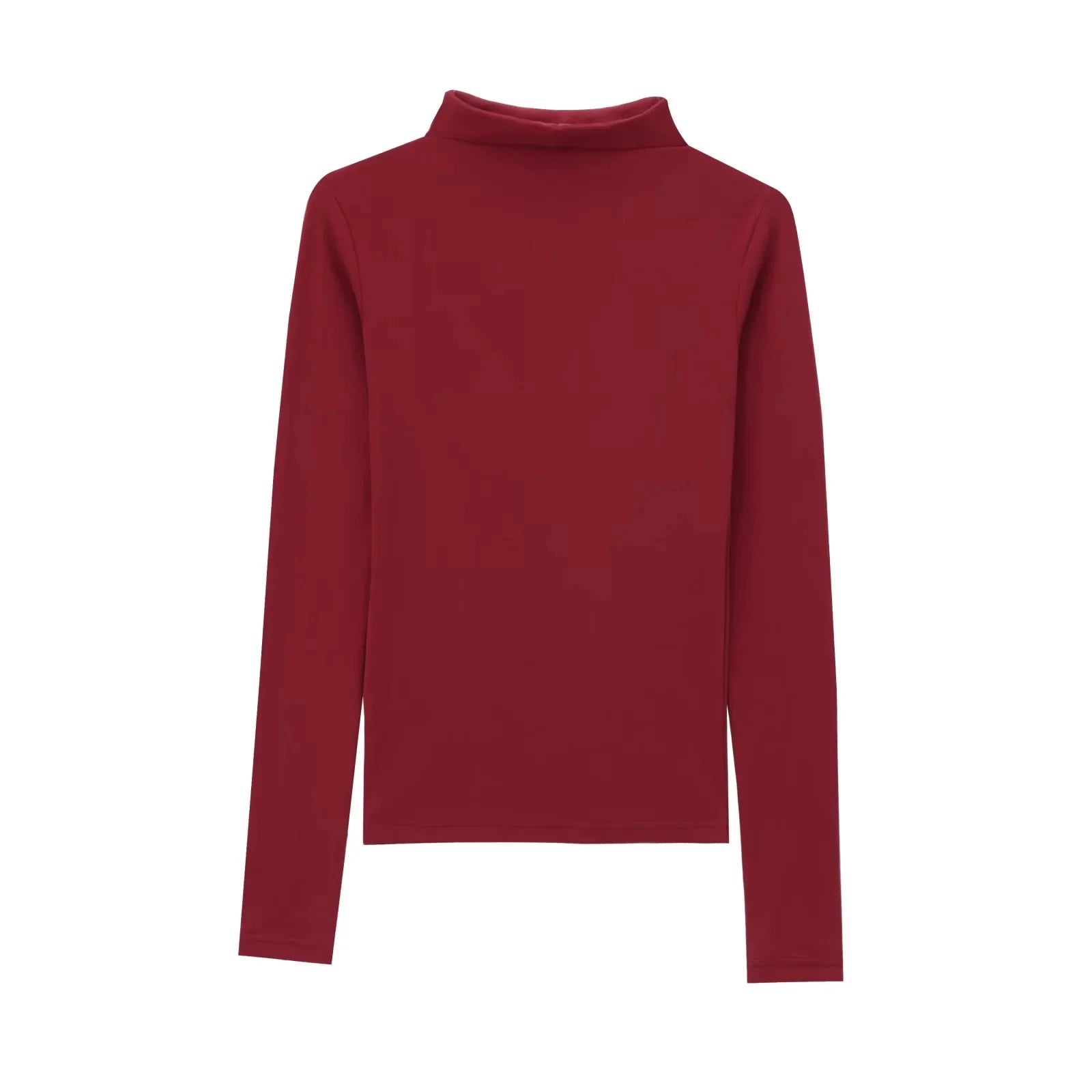 Autumn Winter Slim Fit Tee Long Sleeves Turtleneck Pullover Sweater