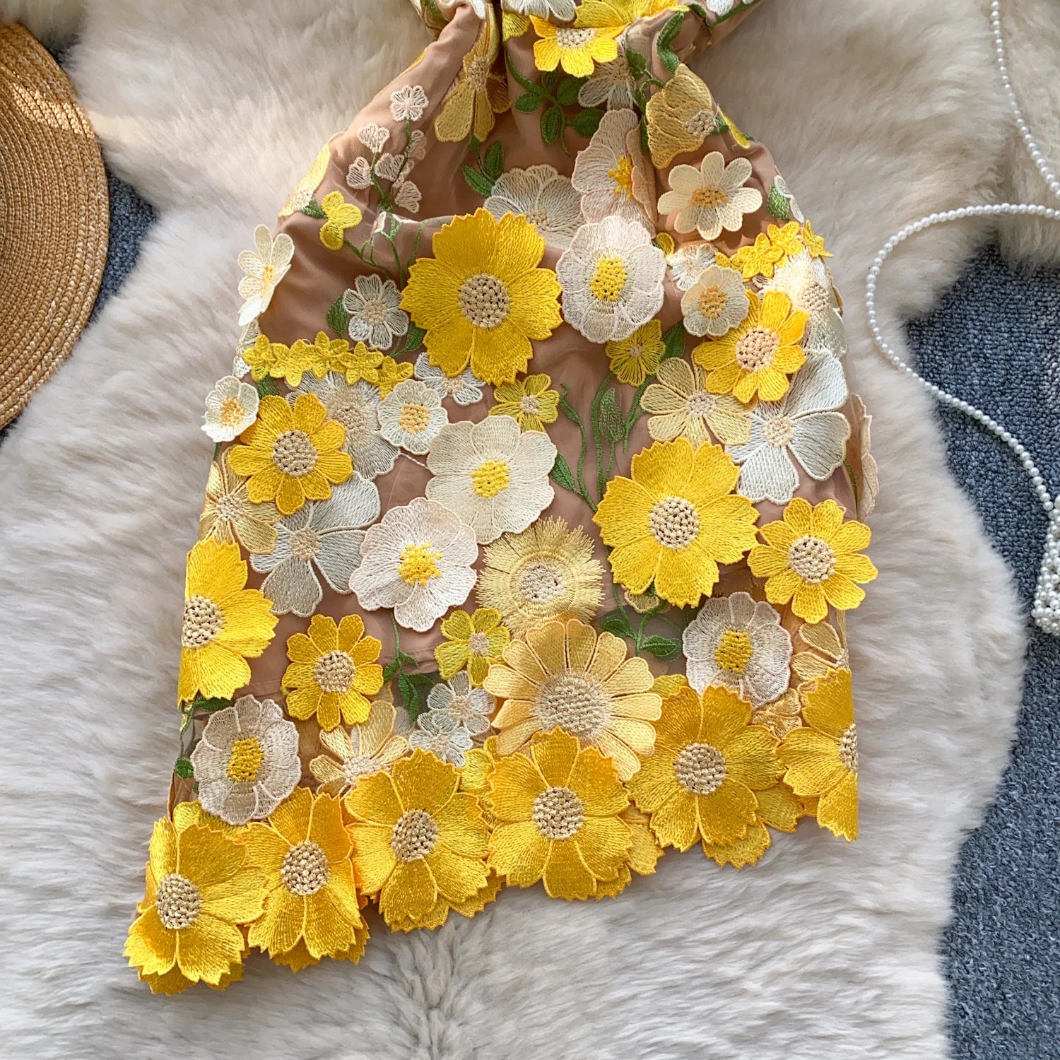 Chic Bodycon Embroidery Floral Irregular Strapless Evening Dress