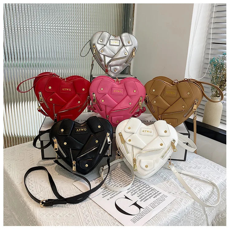 Heart Shape Crossbody Bag Spice Girl Style