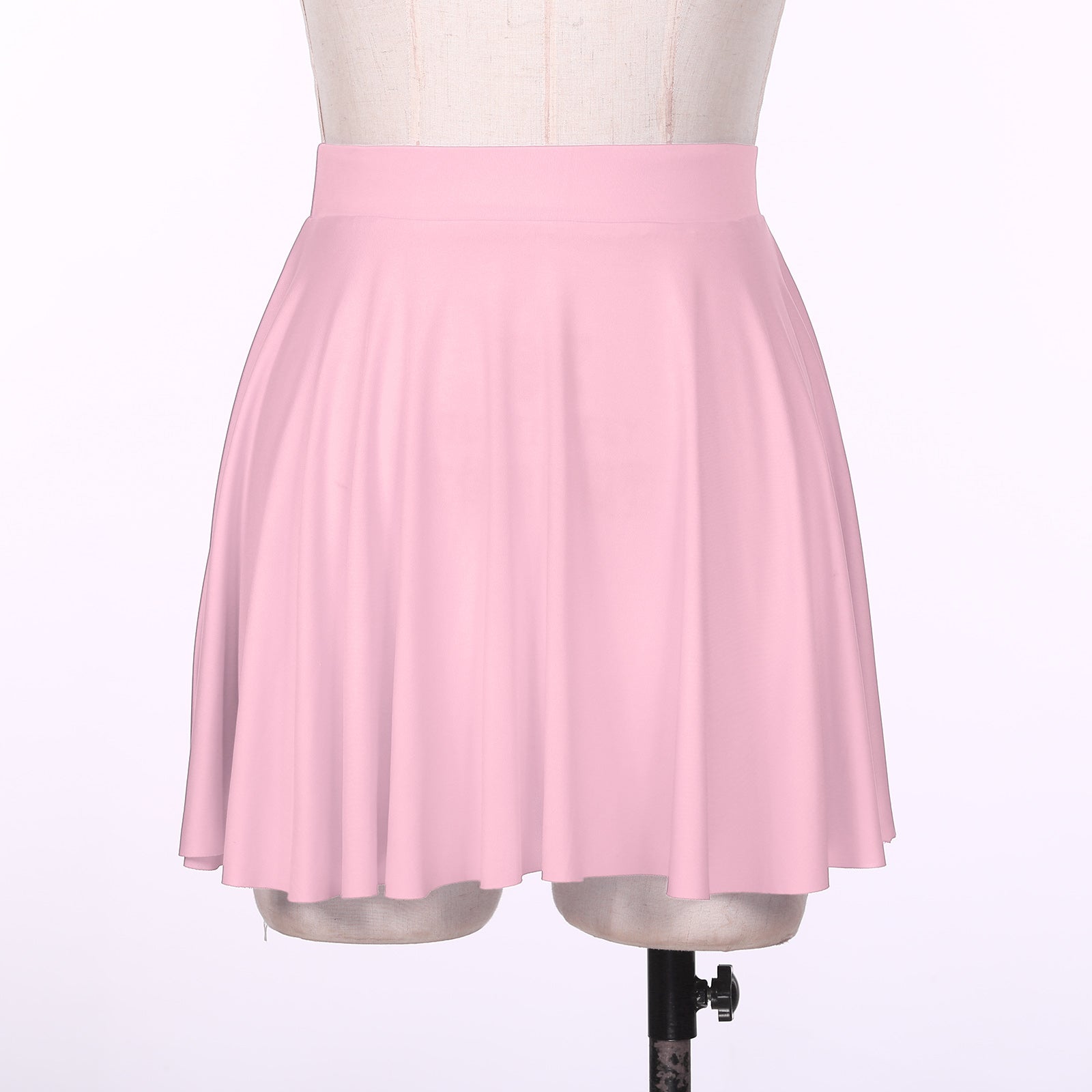 Elastic Waistband Flared Ruffles Skirts
