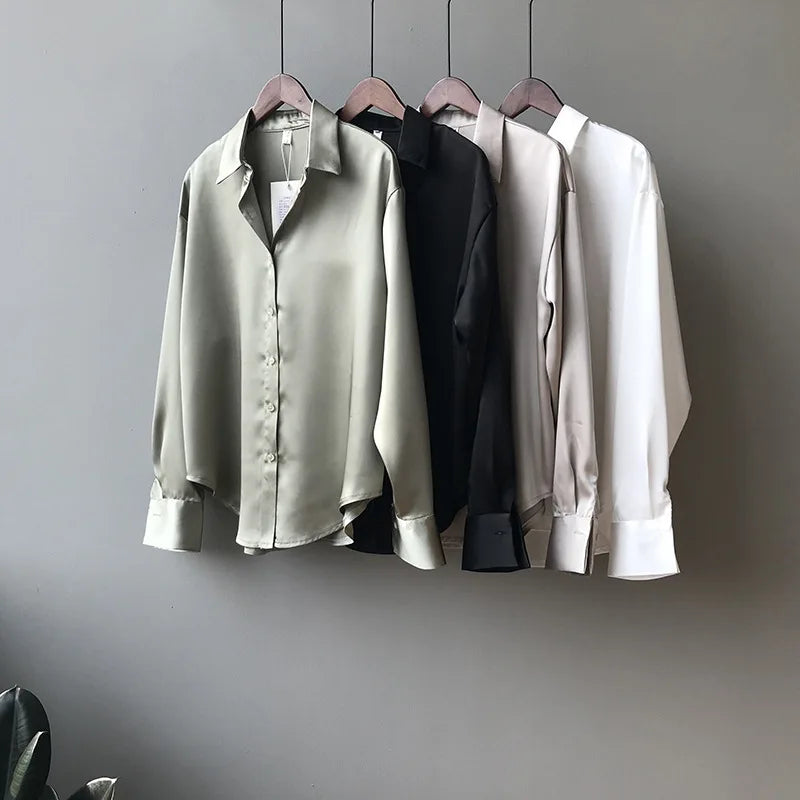 Satin Silk Vintage Blouse