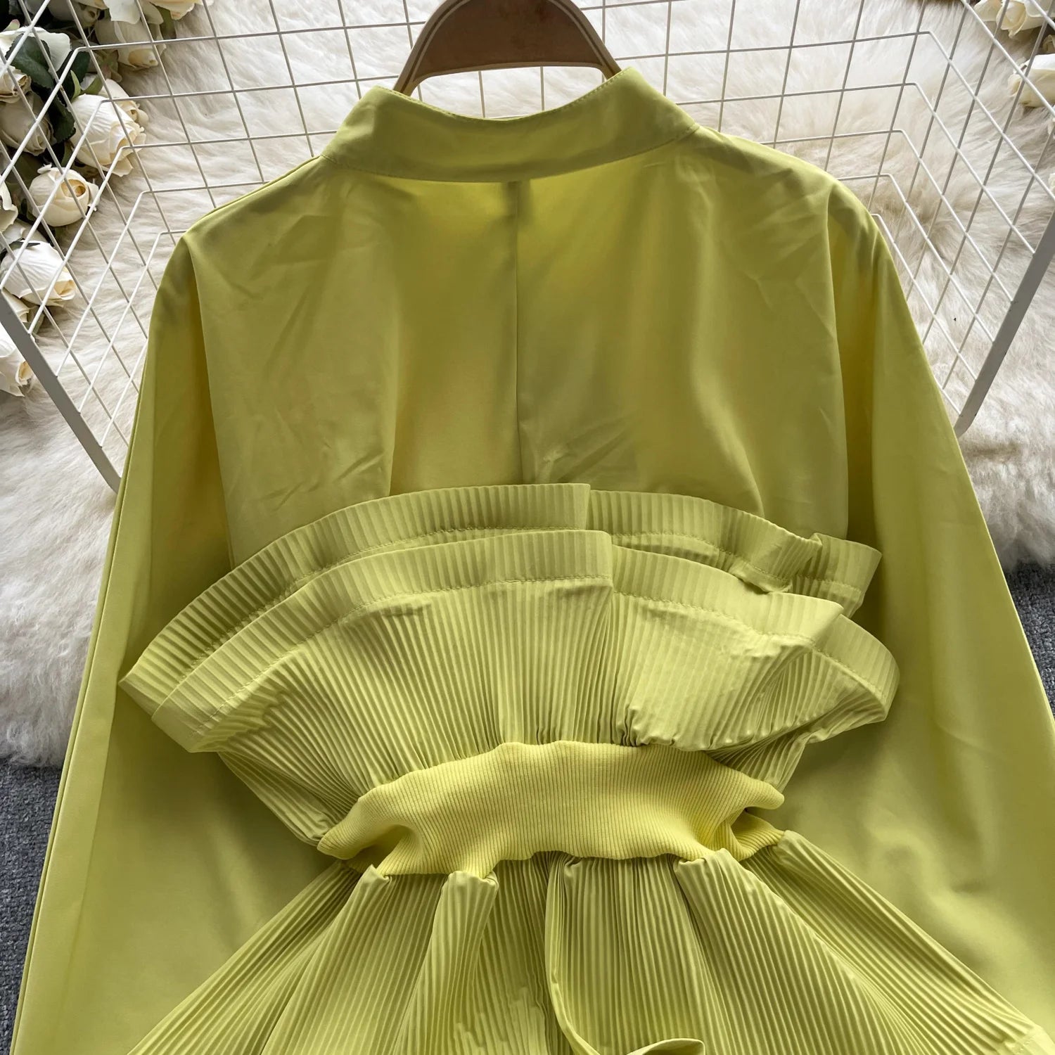 French Chic Long Puff Sleeve Shirts Formal Blouse