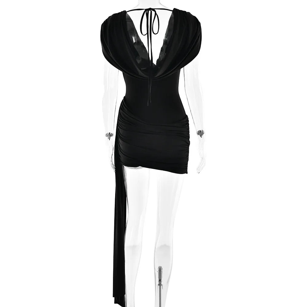 Sleeveless High Waist Ribbon Dress