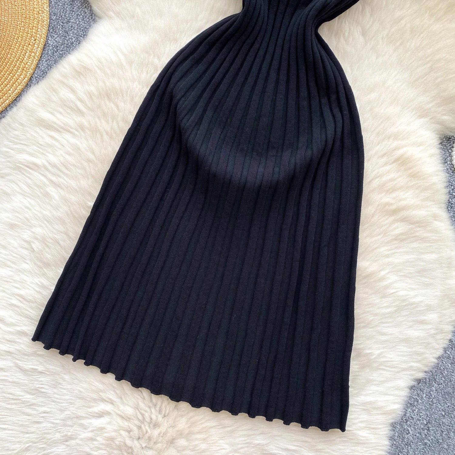 Vintage Sleeveless Elastic French Style Dress