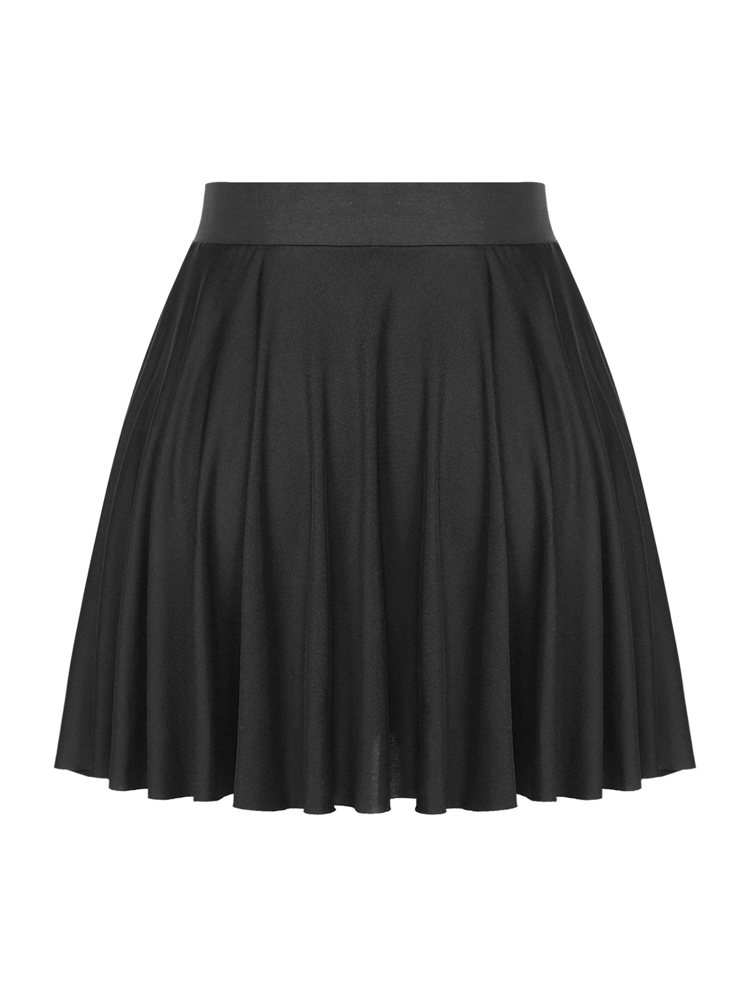 Elastic Waistband Flared Ruffles Skirts