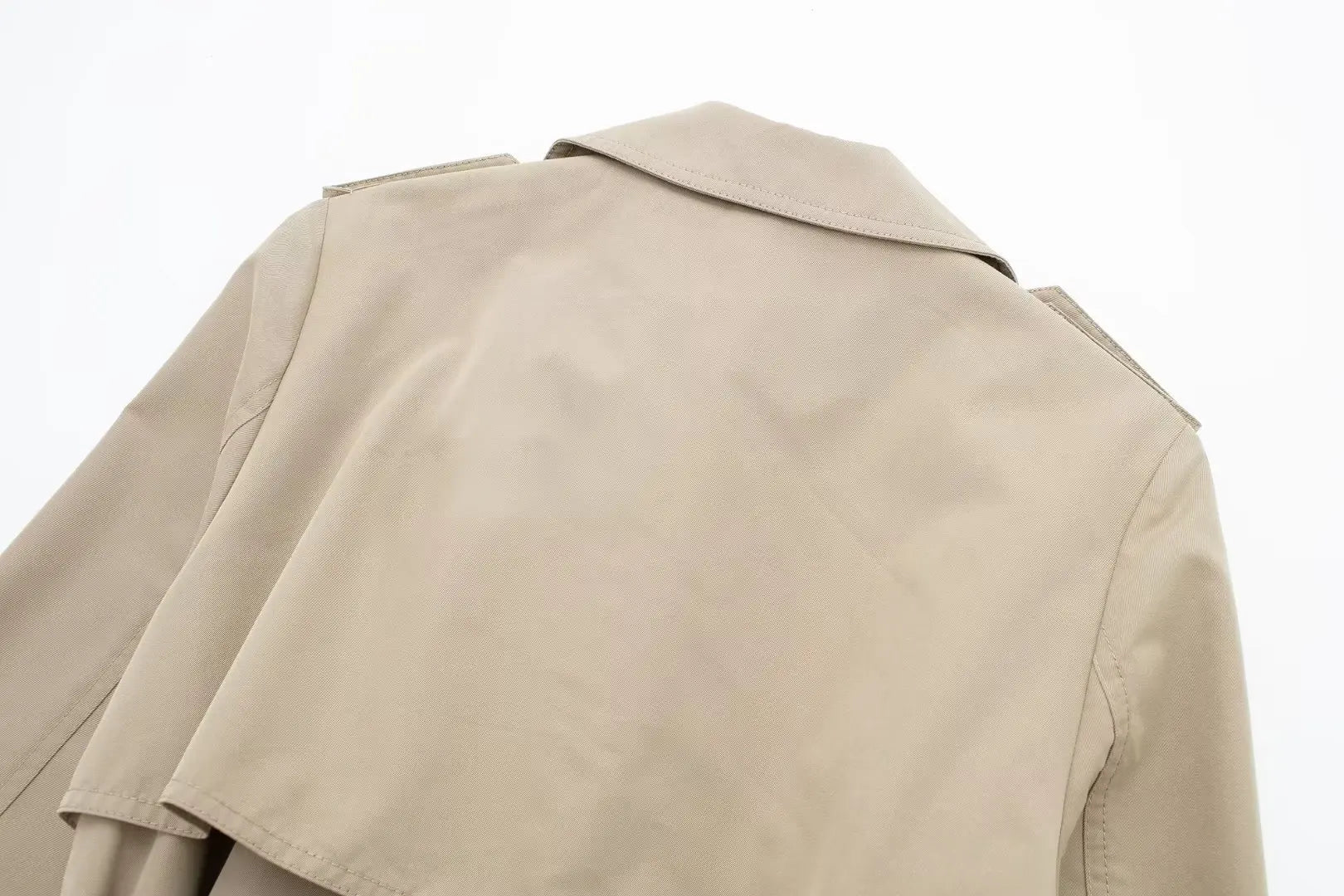 Slim Turn-Down Long Sleeve Trench Coats