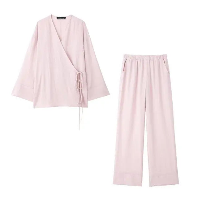 Loose Kimono Shirt  and Casual Trouser