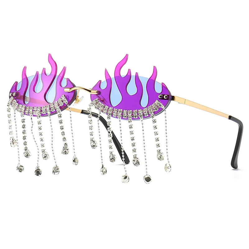 Diamonds Fire Flame Sunglasses