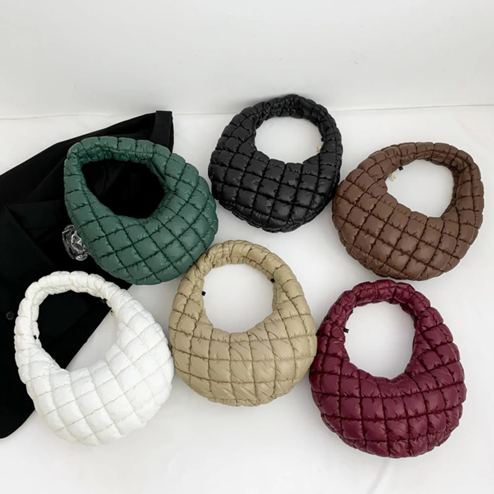 Padded Hobo Versatile Soft Quilted Tote Handbag