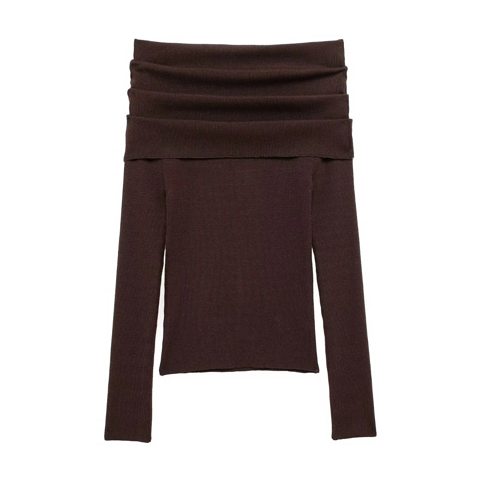 Off Shoulder Long Sleeves Chic Knit Sweaters