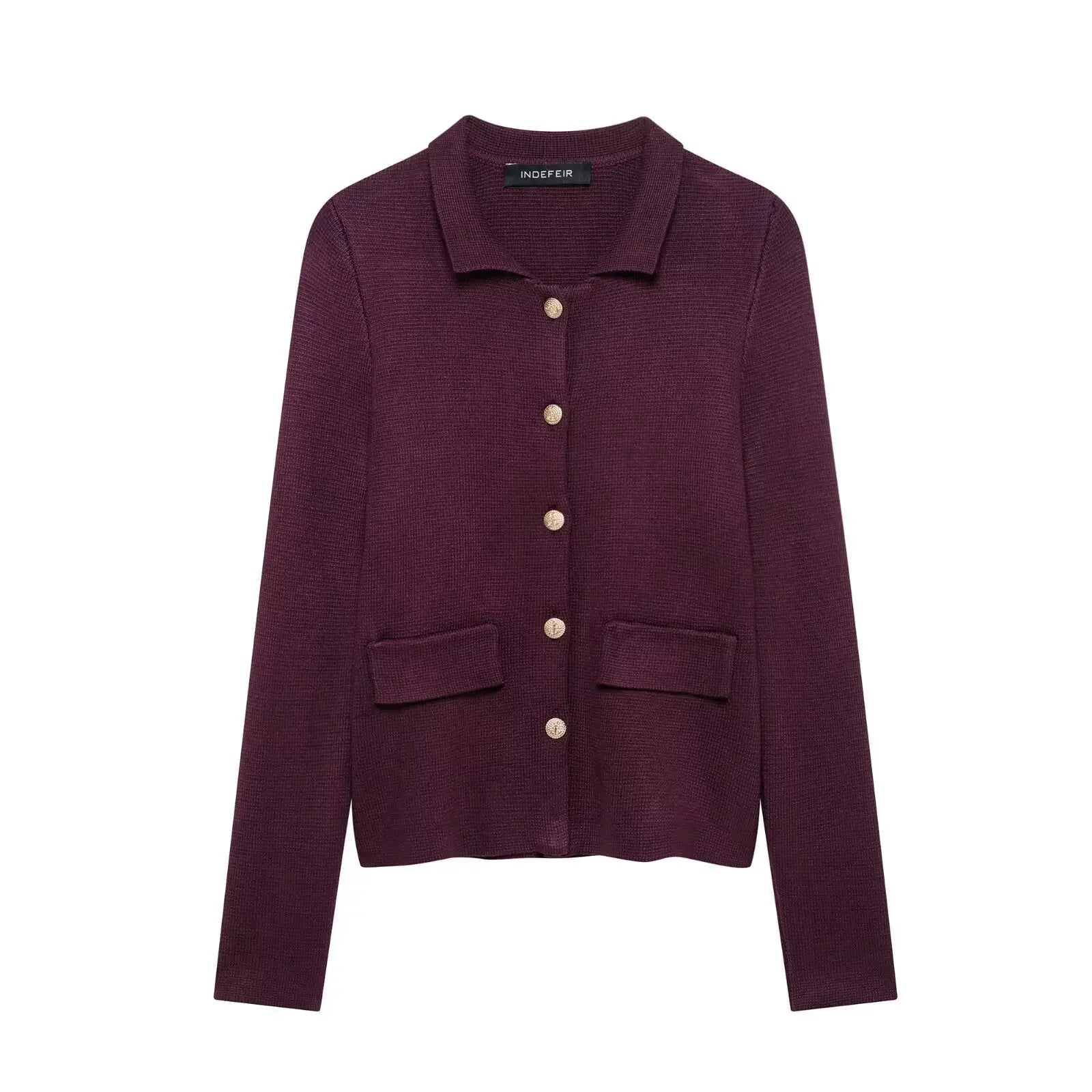 Minimalist Knitted Jacket And Skirt Set
