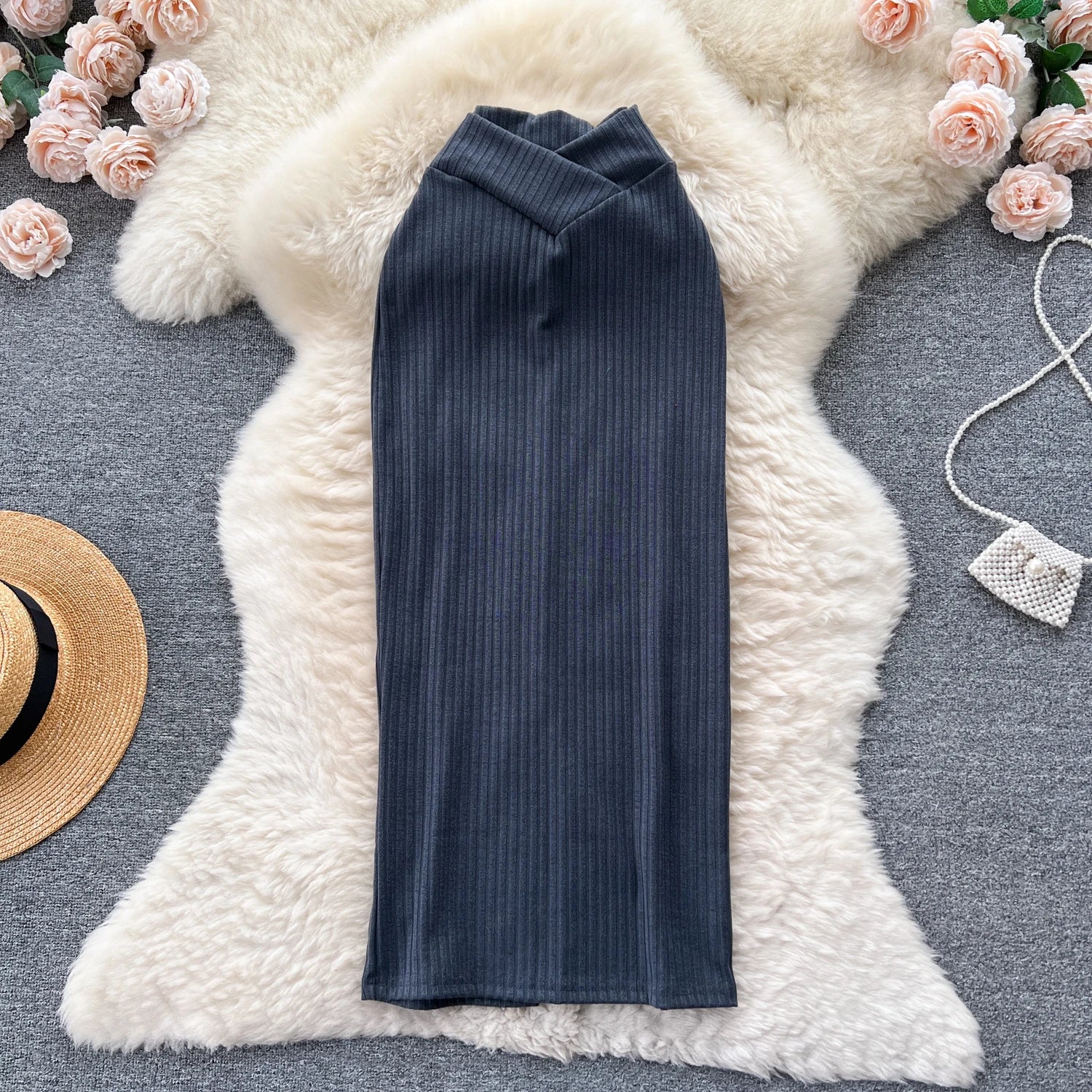 Autumn Elastic High Waist Y2K Classic Skirt