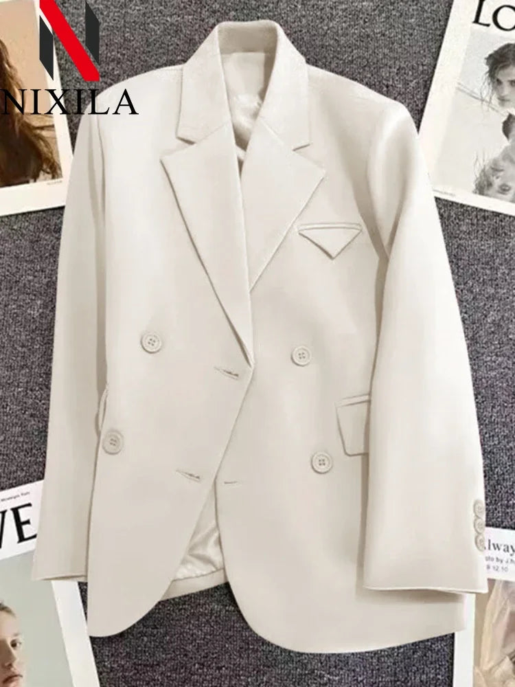 Chic Elegant Office Lady Loose Blazer Jacket