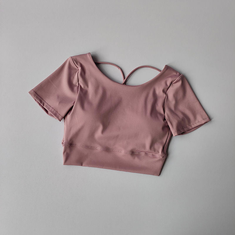 Sporty T-shirts Short Sleeve Crop Tops